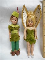 1950's Duchess Corp Peter Pan & Tinkerbell Dolls