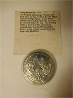 High Relief $5 Gettysburg Commemorative Coin