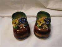 Vtg Ceramic L.P.W Italy Handpainted Child Shoes