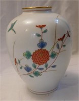 Handpainted Mid-Century Porcelain Vase