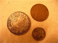 3 Vtg Coins~Arabic Islamic, USA 1776 & Cuban