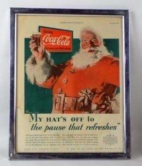 Vintage Coca-Cola Santa Claus and Barbies ONLINE ONLY