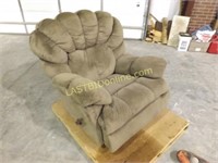 BROWN MICRO SUEDE RECLINER CHAIR