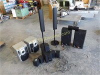 CURTIS SURROUND SOUND SYSTEM & 6 MORE SPEAKERS