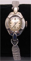 Vintage Vulcain Watch 17 Jewels 14K White Gold