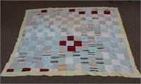 Vintage Hand Made Full to Queen Size Quilt Top