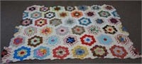 Vintage Hand Made Twin Size Quilt Top