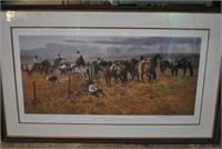 Gary Carter Signed Western Print