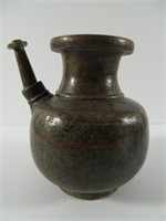 Middle Eastern Etched Bronze Tea Pot (Lamp)