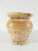 Antique Egyptian Alabaster Kohl Pot