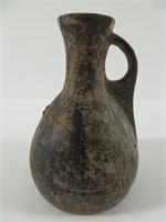 Etruscan Black Ware Pottery Small Handled Pitcher