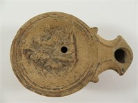 Antique Roman Oil Lamp Bacci