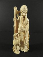 Chinese Figurine Man and Stork