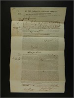 19th C Whaling Document Bark Petrel New Bedford