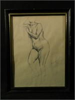 Unknown Artist Nude Study