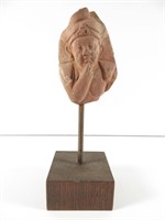 Antique Egyptian Redware Bust Portrait