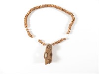 Pre Columbian Necklace Beads Stone Pendant
