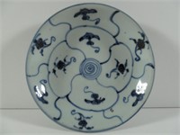 Chinese Blue on White Porcelain Small Dish Floral