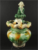 Chinese Sancai Glazed Pottery Incense Burner