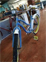 Blue huffy bicycle