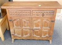 ANTIQUE SPANISH COLONIAL STYLE CABINET