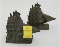CAST IRON SHIPS BOOKENDS