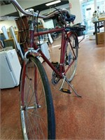 The Raleigh red bicycle