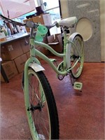 Green huffy bicycle