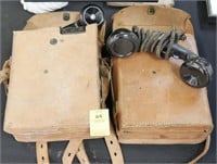 PAIR OF SIGNAL CORPS US ARMY TELEPHONES