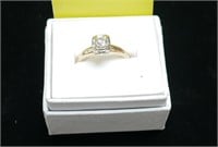 14K .25CT SOLITAIRE DIAMOND RING 3.2G SIZE 6-1/2