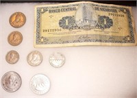 Vtg Nicaraguan Currency & Coins