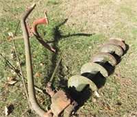 3pt post hole auger (farm tractor implement)