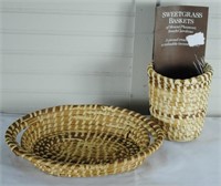 Pair of Charleston Sweetgrass Baskets