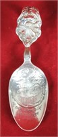 Rock A Bye Baby Sterling Bent Baby Spoon