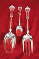 Early Frank Whiting Sterling Serving Set and Spoon