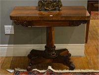 19TH CENTURY ROSEWOOD GAMES TABLE