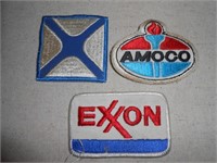 3 Vtg Patches-Amoco, Exxon & ??