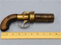 Old antique pepper box hand gun s/n 418P CMC pendi