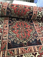 Hand tied all wool oriental 120 x 29" wide made in