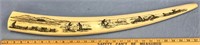 Peter Mayac 27.5" walrus tusk scrimmed on both sid