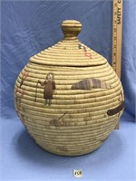 Outstanding Eskimo basket, 15" tall in excellent c