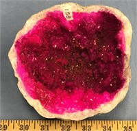 5.5" Pink crystal specimen           (2)