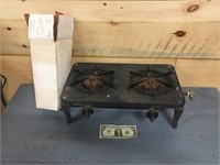 Gas Cook stove, 2 burners and regulator
