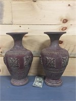2 Large Vases Home Decor