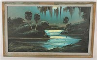 EARLY FLORIDA HIGHWAYMEN PAINTING - JAMES GIBSON