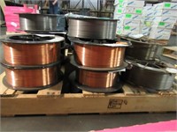 (Qty - 13) Spools of Assorted Mig Wire-