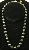 14KT SINGLE STRAND TAHITIAN PEARL NECKLACE