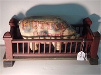 Folkart wooden Hutton's store display