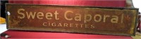 Sweet Caporal Cigarettes Tin Advertising Sign