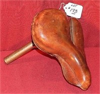 Original Leather CCM Bicycle Seat - as found